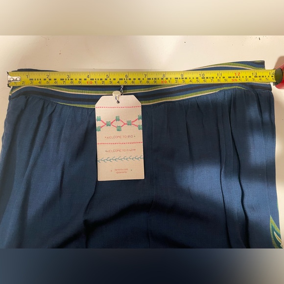 NWT Farm Rio X Anthro Blue Motif Pants - Picture 7 of 7